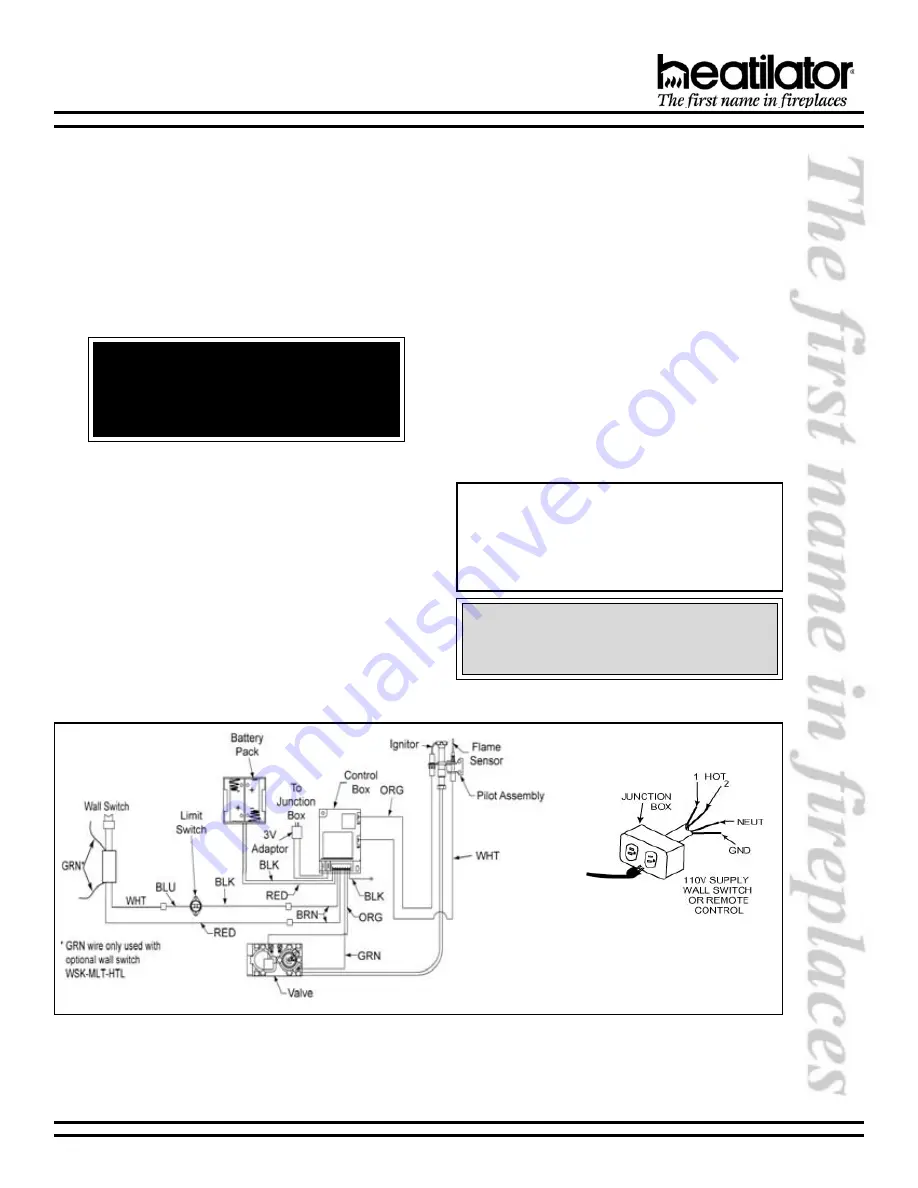 Heatilator CALIBER DESIGNER B-VENT SERIES Скачать руководство пользователя страница 11