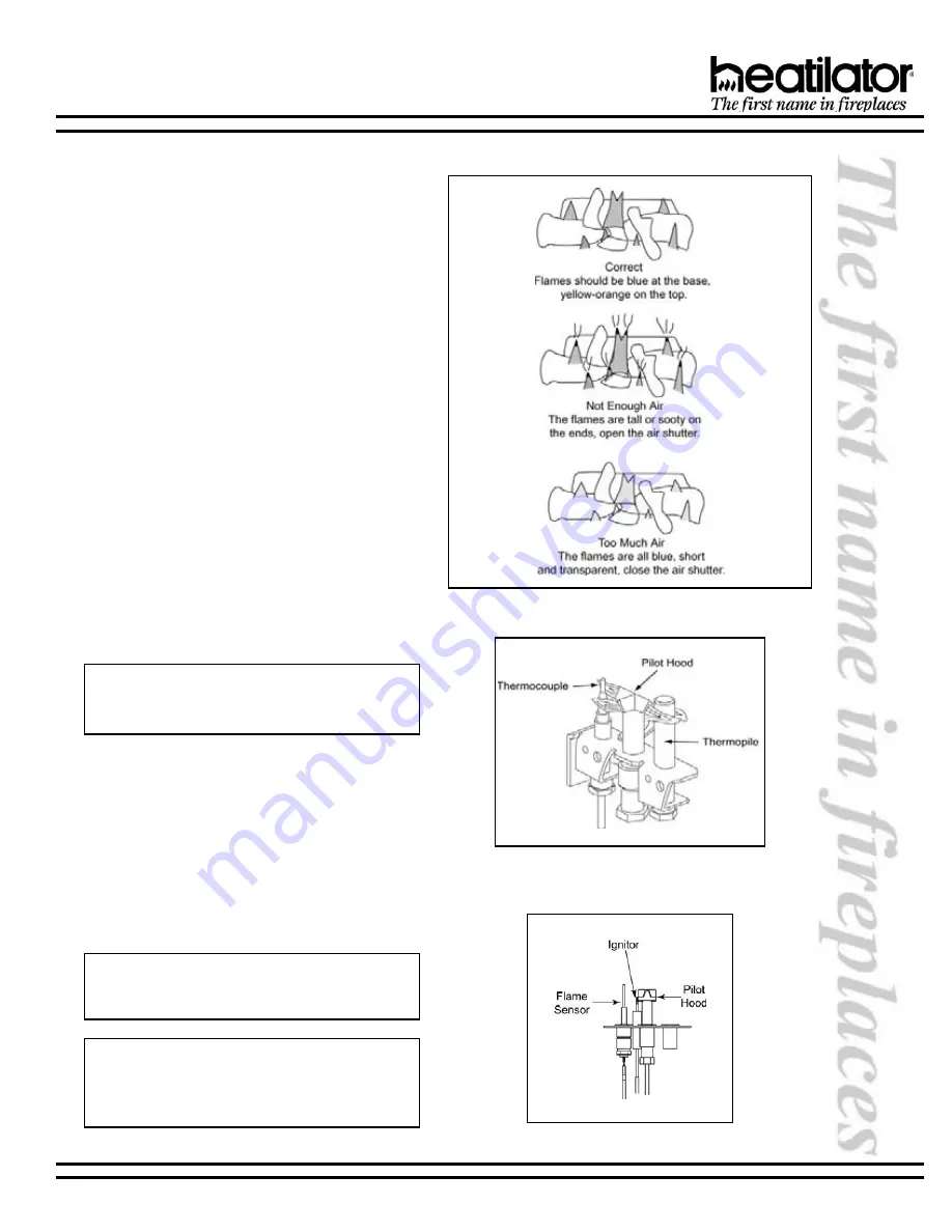 Heatilator CALIBER DESIGNER DIRECT VENT Installation And Operating Instructions Manual Download Page 31