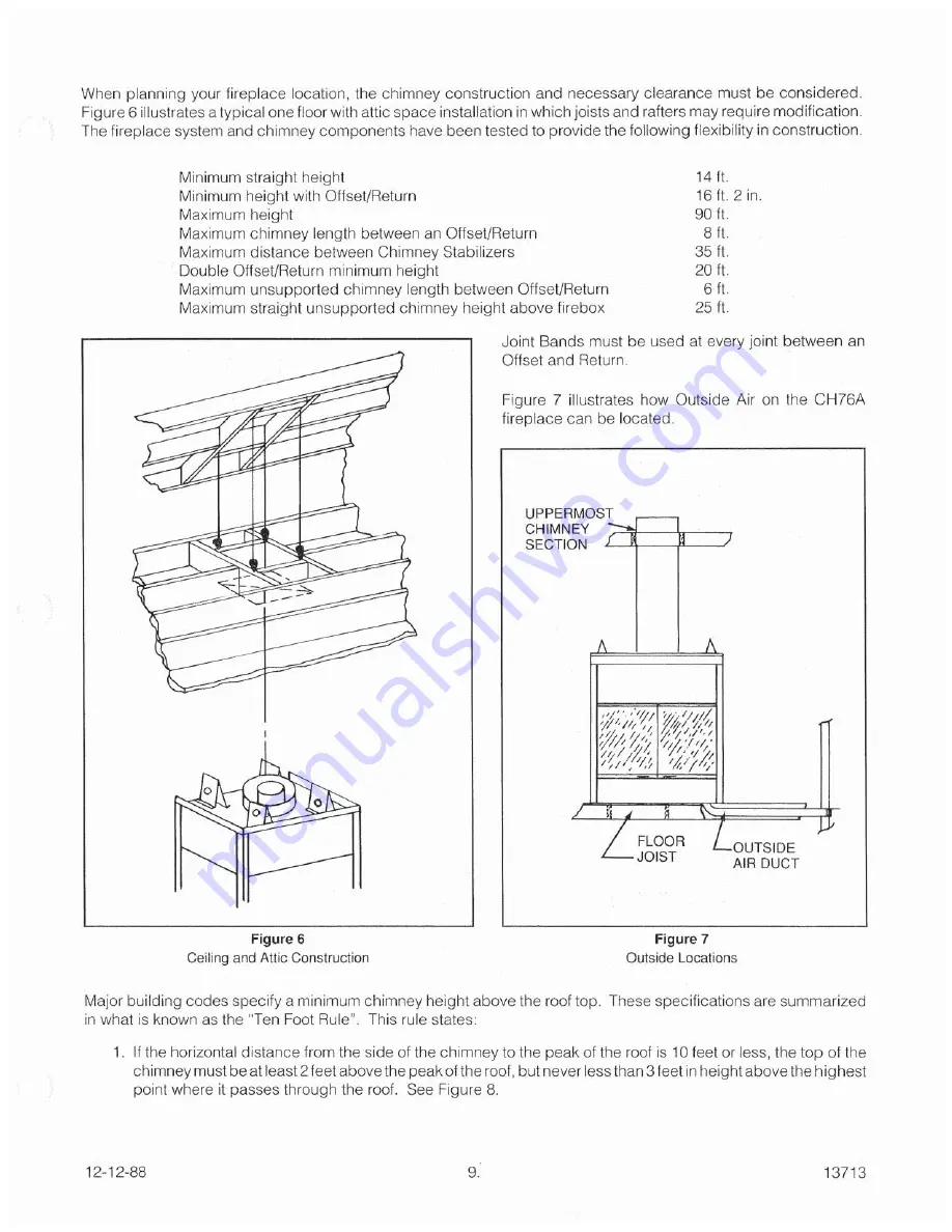 Heatilator CH76A Скачать руководство пользователя страница 9