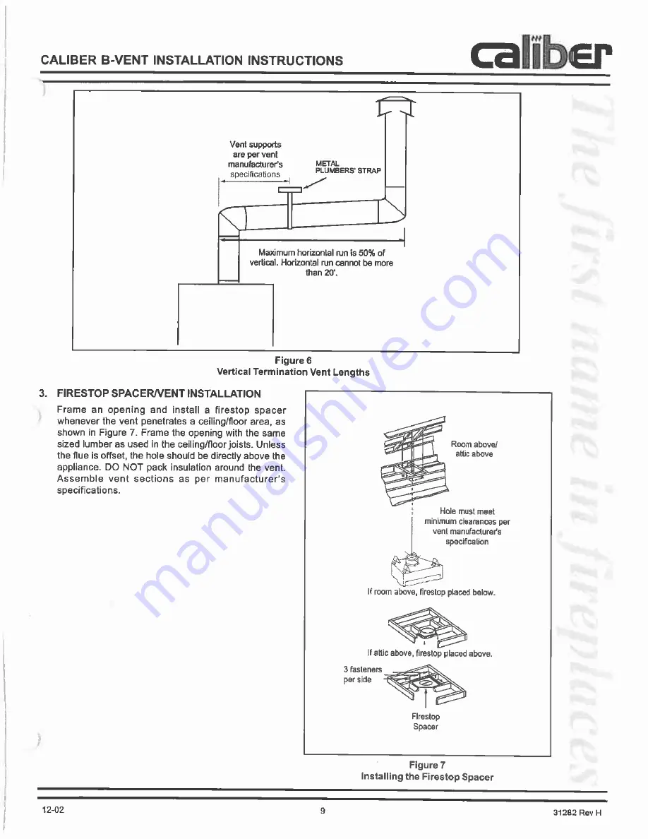 Heatilator GCBC60 Installation & Operating Instructions Manual Download Page 9