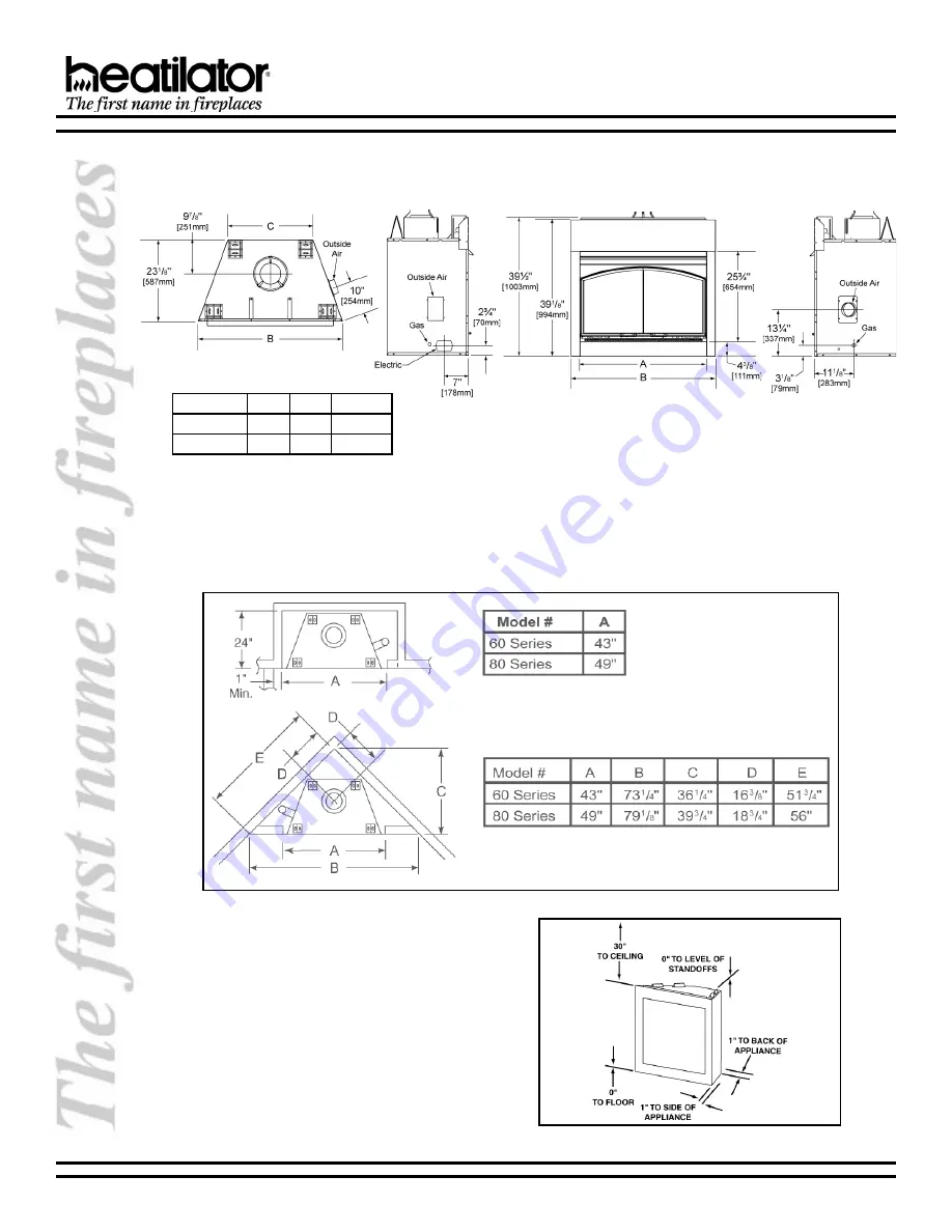 Heatilator GGBR60 Installation & Owner'S Manual Download Page 6