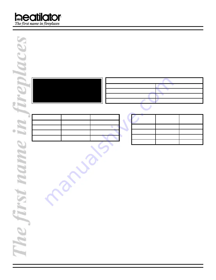 Heatilator GGBR60 Installation & Owner'S Manual Download Page 12