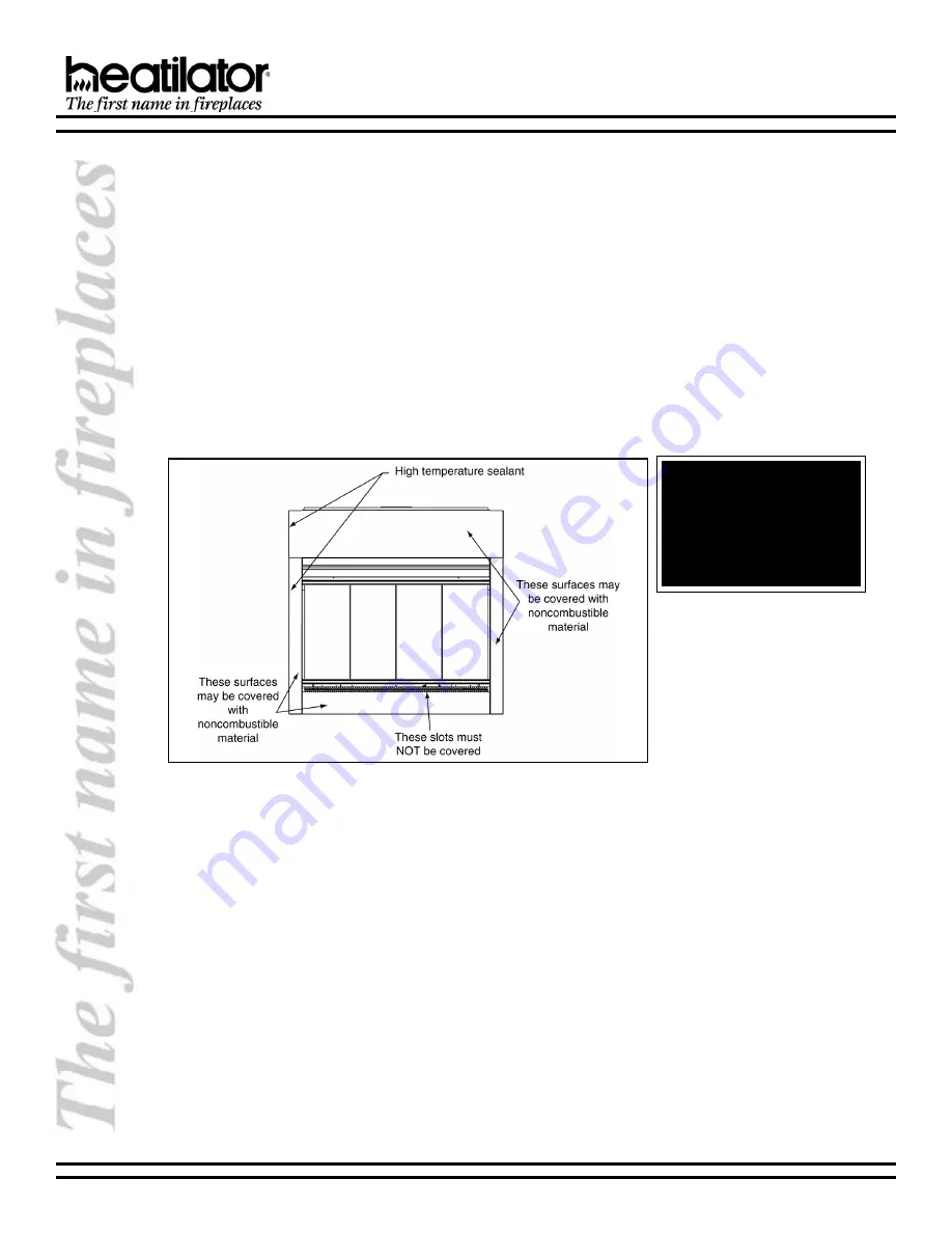 Heatilator GGBR60 Installation & Owner'S Manual Download Page 14