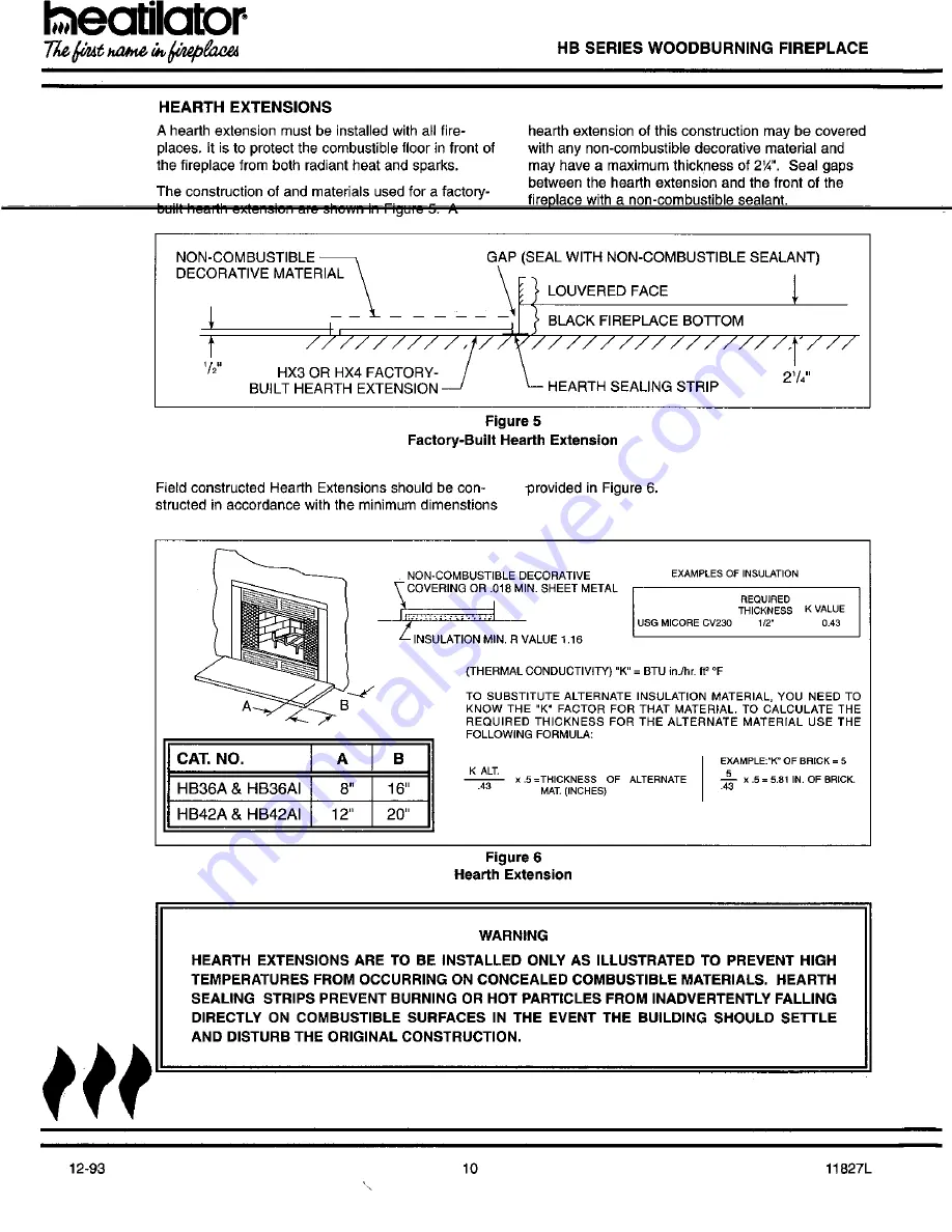 Heatilator HB36A Скачать руководство пользователя страница 10