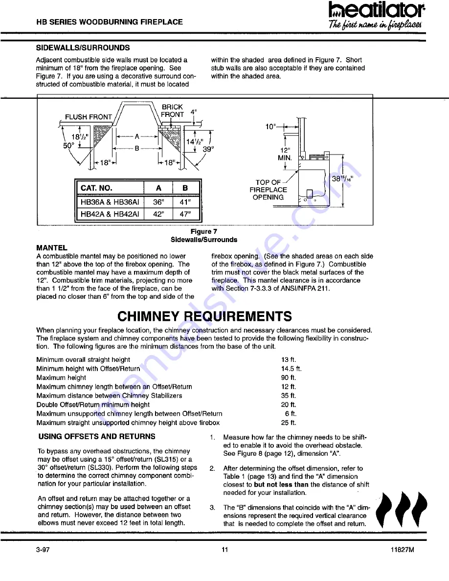 Heatilator HB36A Installation & Operation Instructions Download Page 11