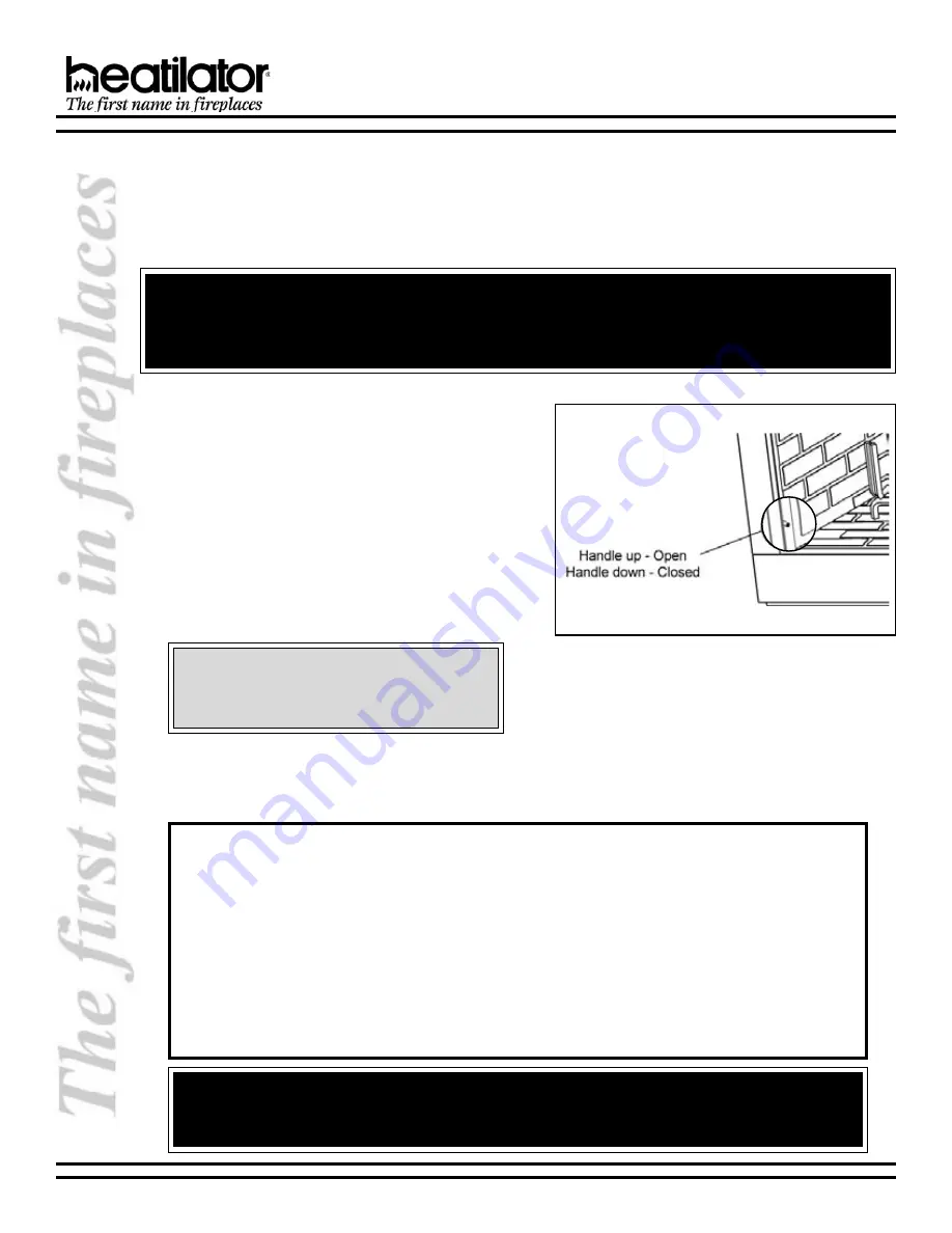 Heatilator IB75 Installation & Operating Instructions Manual Download Page 16