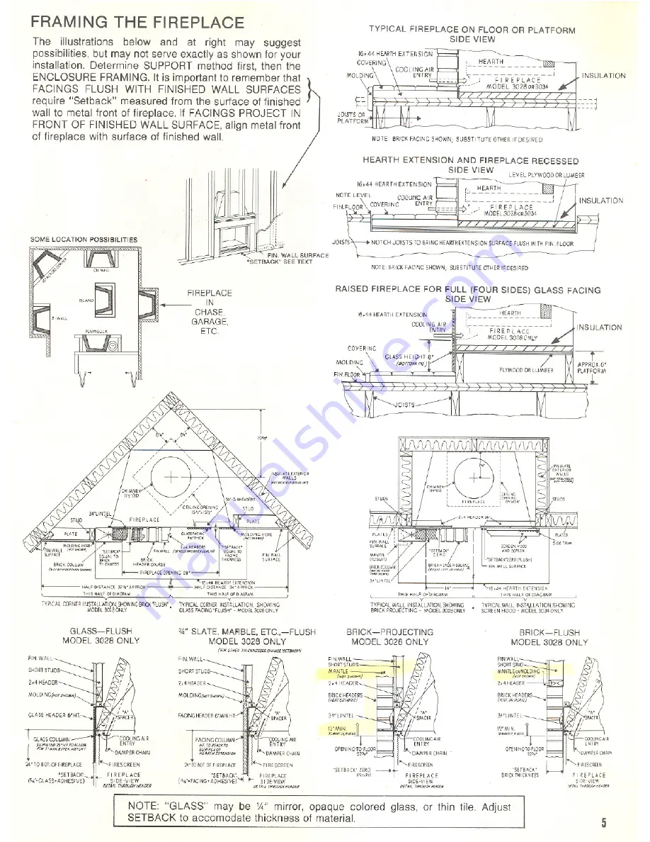 Heatilator MARK 123 3028 Installation Directions Manual Download Page 5