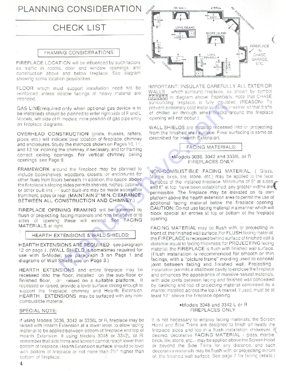 Heatilator Mark 123-36F 3036 Скачать руководство пользователя страница 4