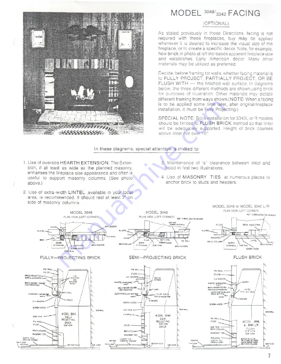 Heatilator Mark 123-36F 3036 Скачать руководство пользователя страница 7