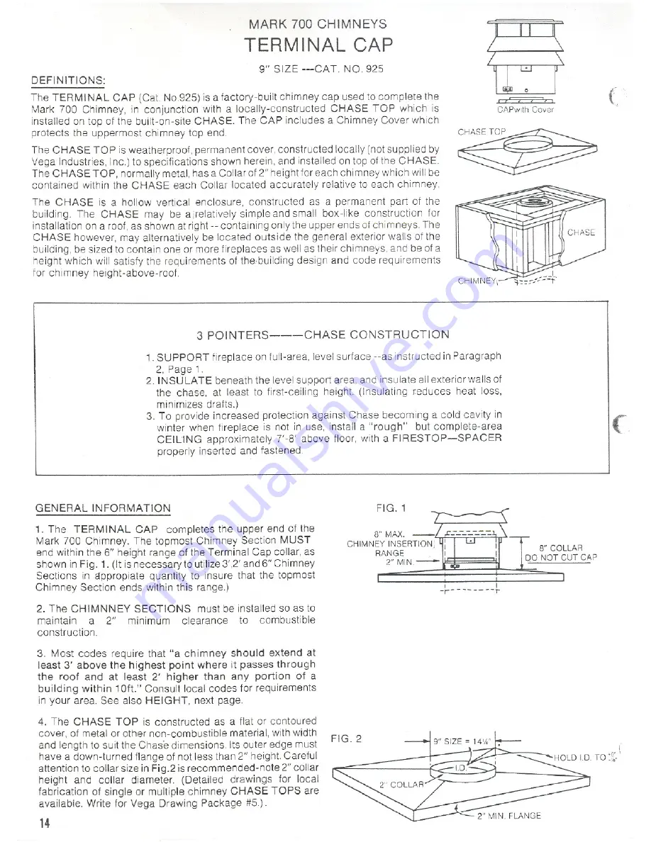 Heatilator Mark 123-36F 3036 Скачать руководство пользователя страница 14