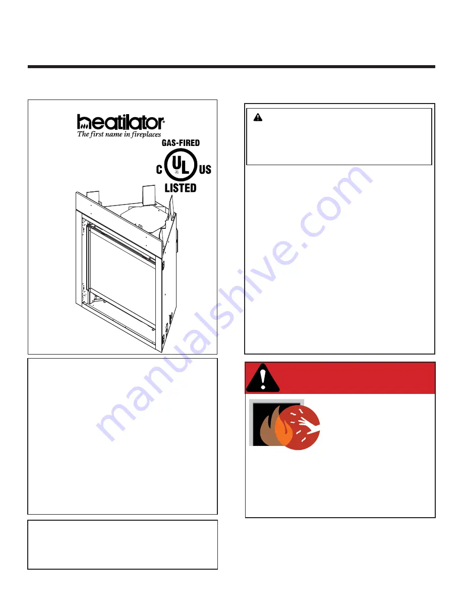 Heatilator NEVO3630I-B Скачать руководство пользователя страница 1