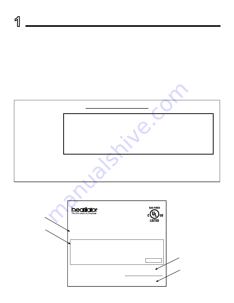 Heatilator NNXT3933IF-B Owner'S Manual Download Page 2