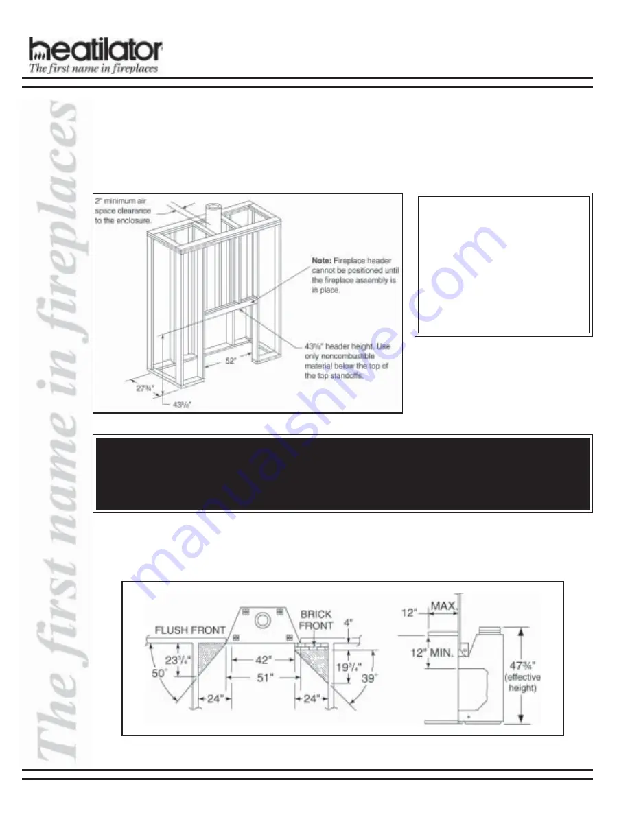 Heatilator TRADITIONAL 4200 Скачать руководство пользователя страница 10