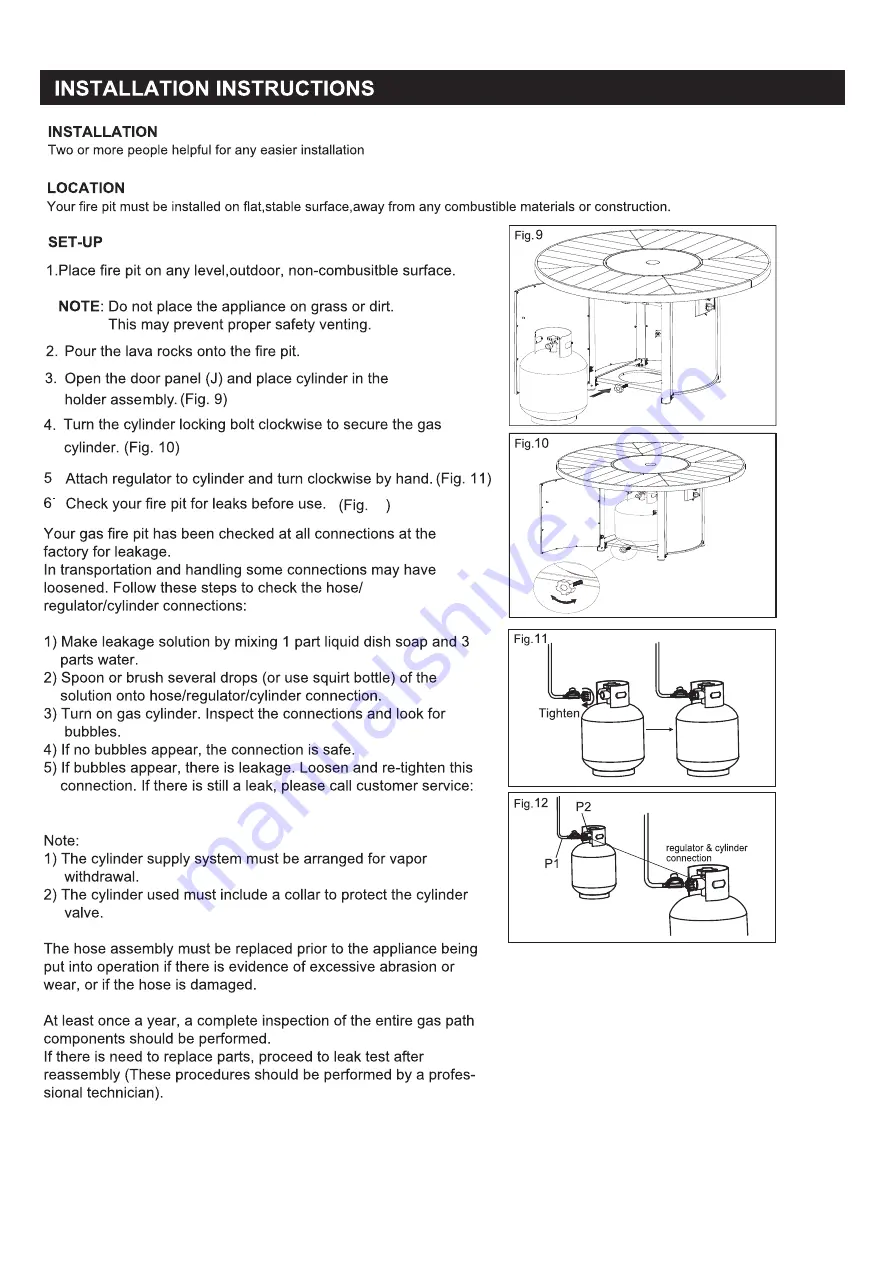 Heatmaxx SRGF21626 Manual Download Page 12