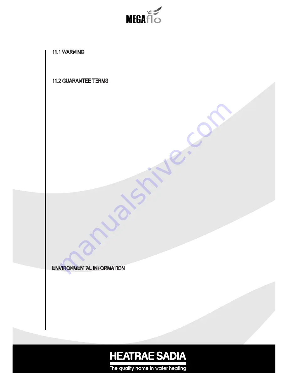 Heatrae Sadia MegaFlo Installation Manual Download Page 35