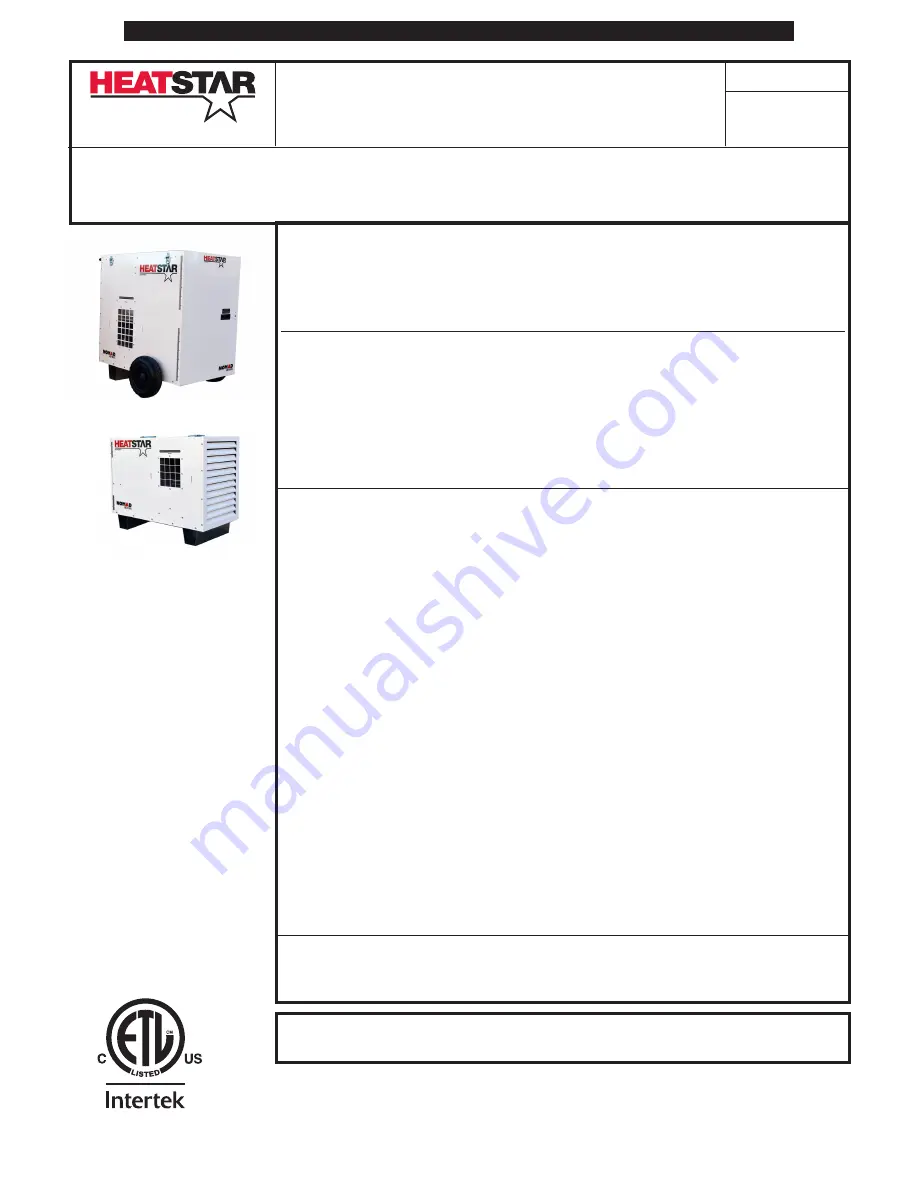 HeatStar F109200 Скачать руководство пользователя страница 40