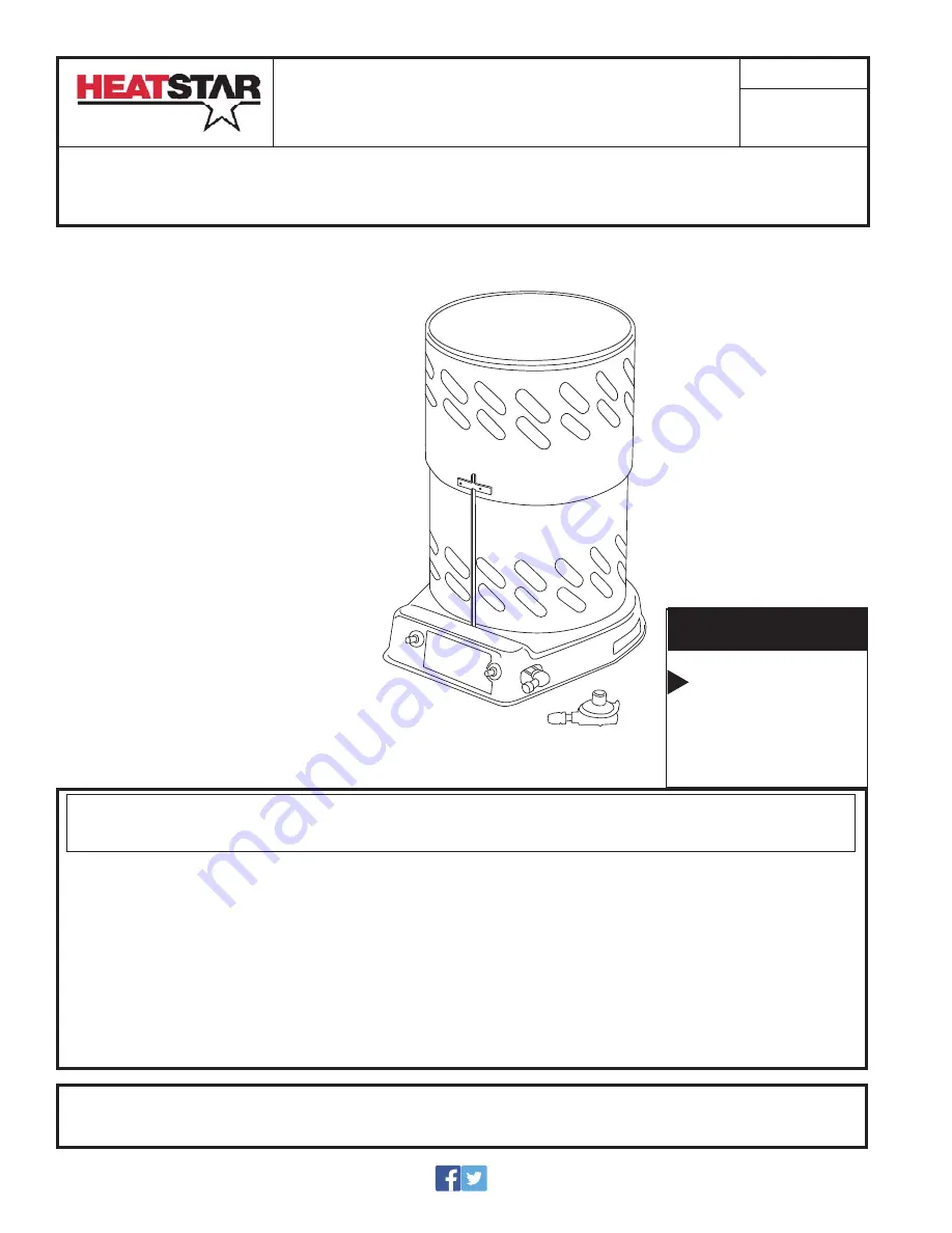 HeatStar HS80CVNG Operating Instructions And Owner'S Manual Download Page 1