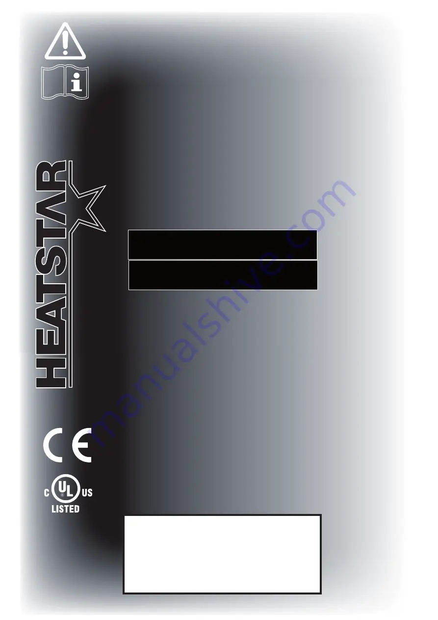 HeatStar HSP500ID-A User And Maintenance Book Download Page 1