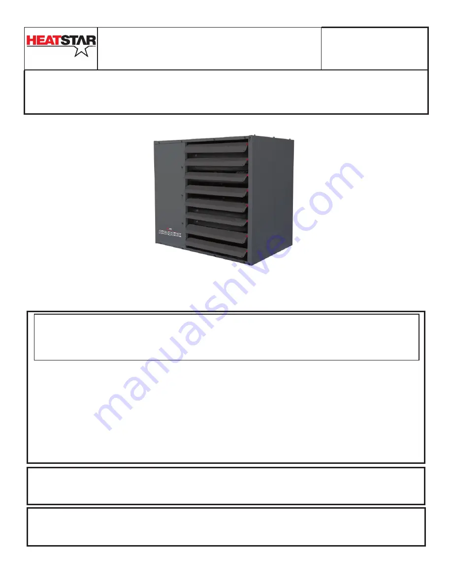 HeatStar HSU200NG Operating Instructions And Owner'S Manual Download Page 57