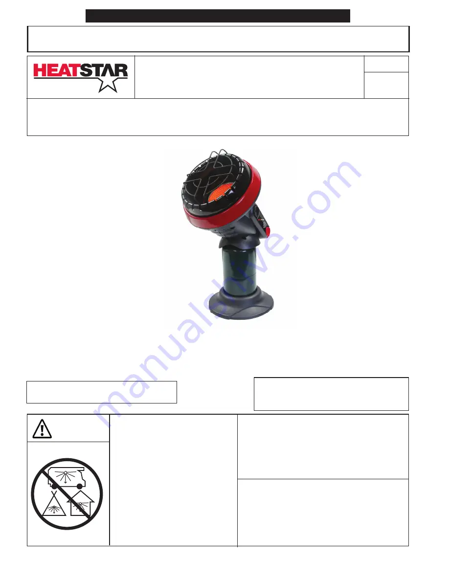 HeatStar MH4B Operating Instructions And Owner'S Manual Download Page 1