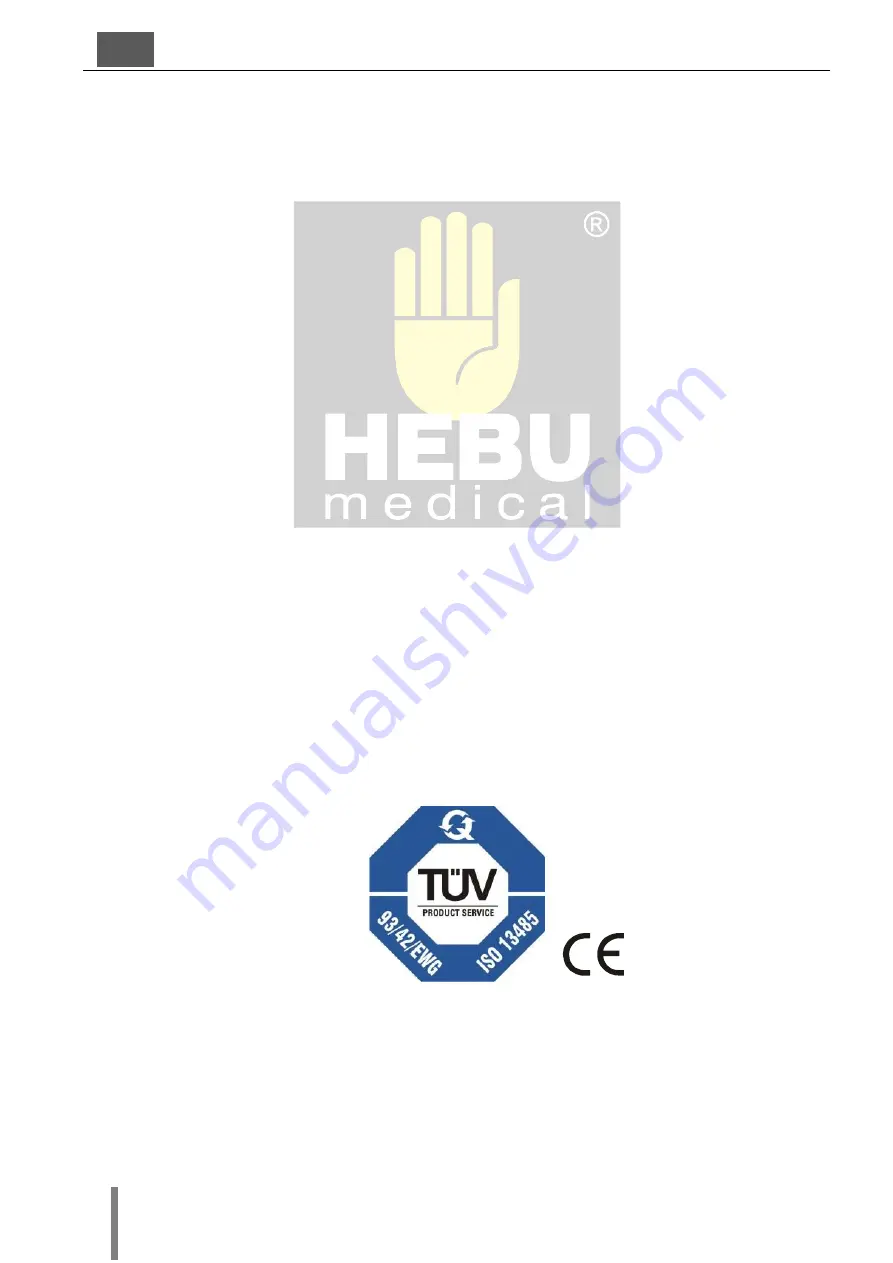 HEBU medical HBS 100 Operating Manual Download Page 112