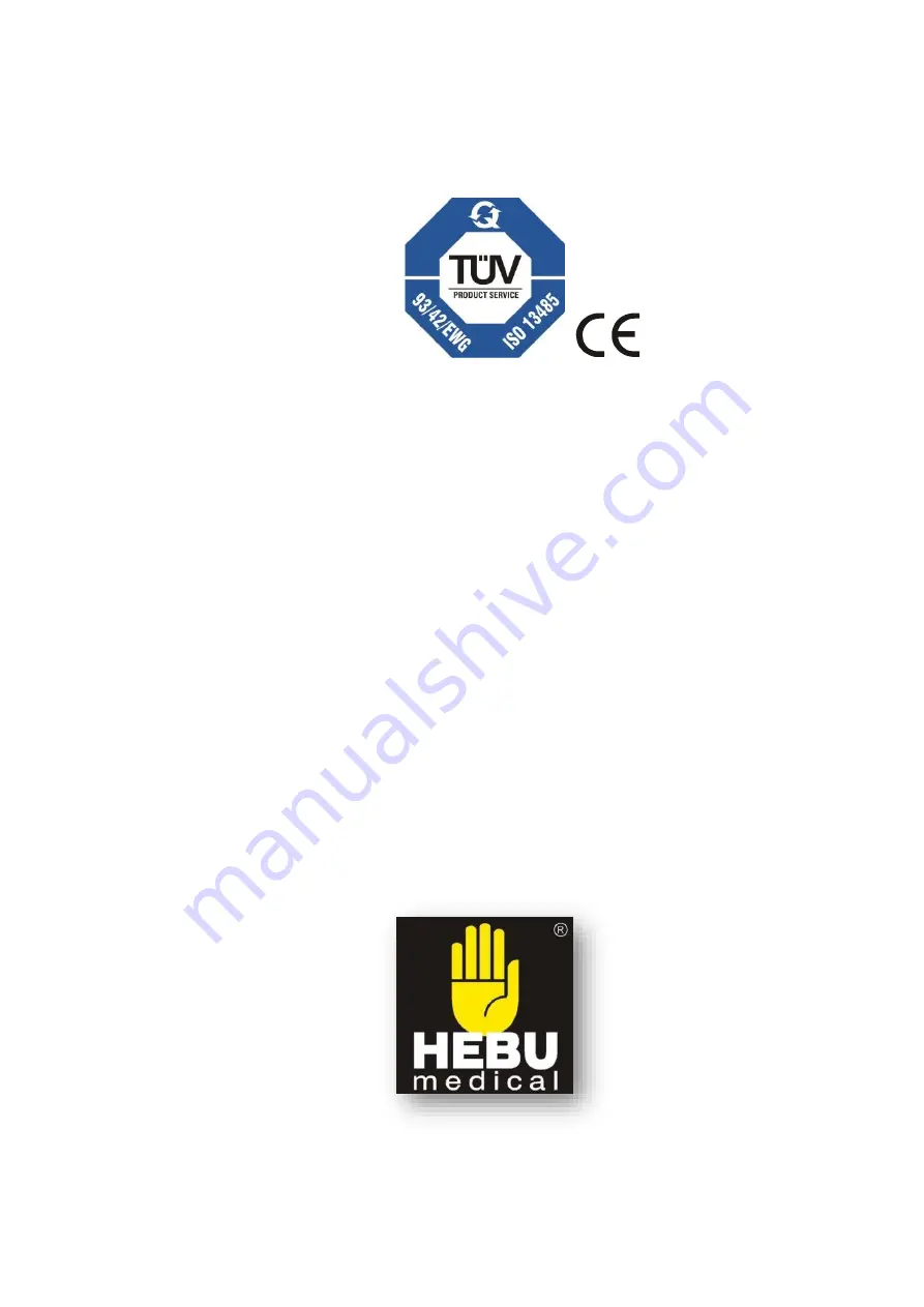 HEBU medical HBS 100 Operating Manual Download Page 141