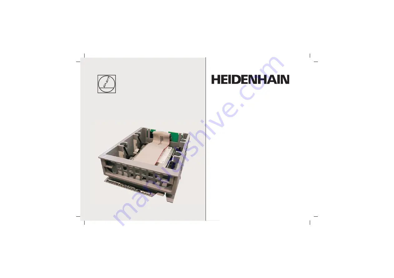 HEIDENHAIN 748570-05 Скачать руководство пользователя страница 1