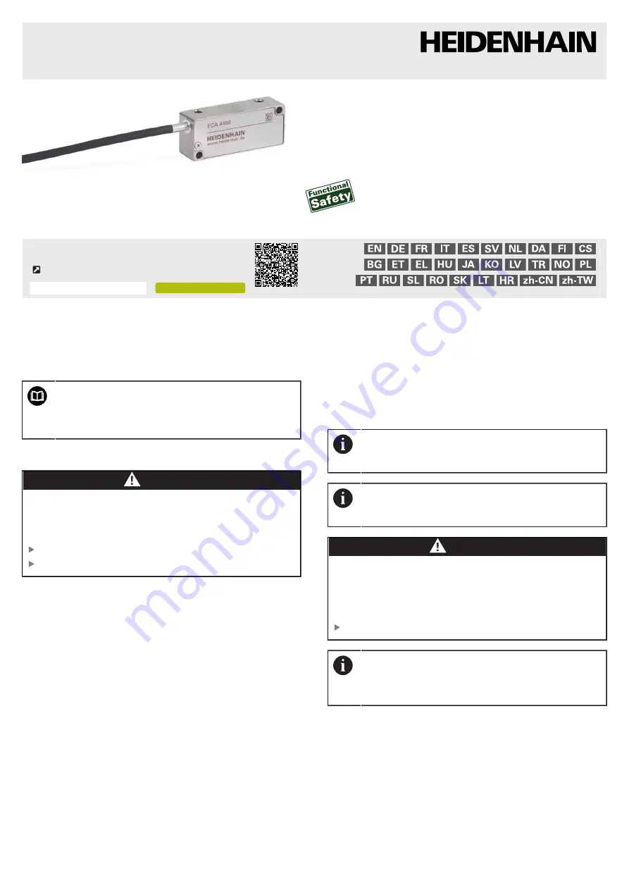 HEIDENHAIN AK ECA 4410 Скачать руководство пользователя страница 11