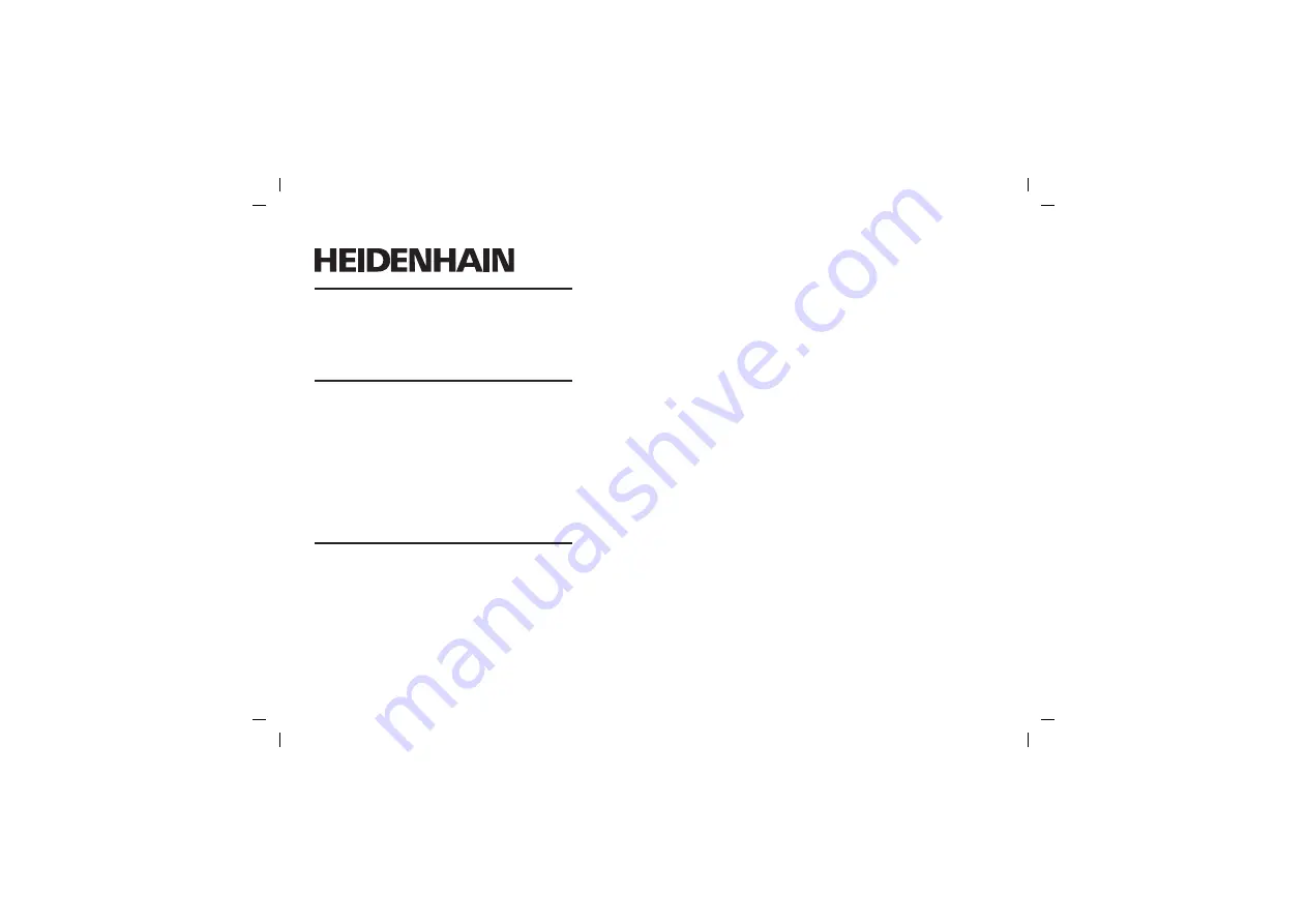 HEIDENHAIN ECI 119 EnDat01 Mounting Instructions Download Page 24