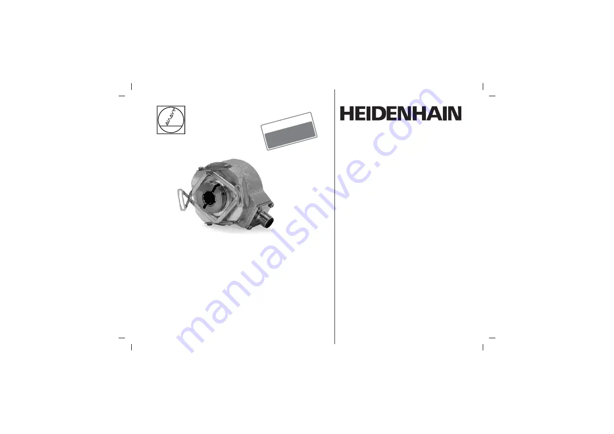 HEIDENHAIN ECN 424S Mounting Instructions Download Page 1