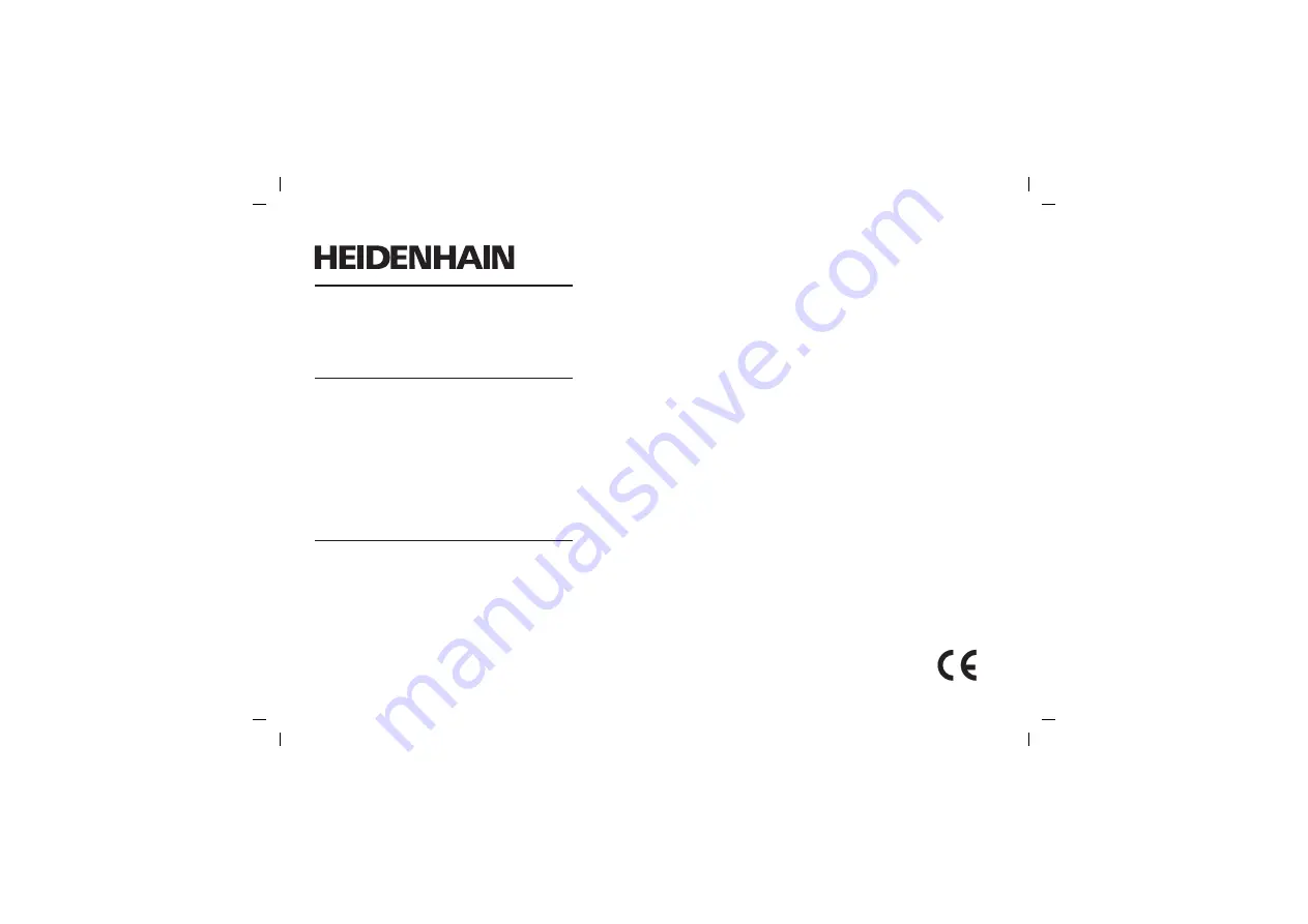 HEIDENHAIN ECN 424S Mounting Instructions Download Page 20