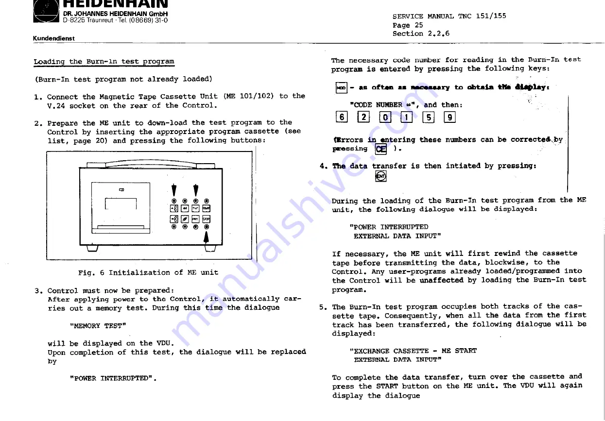 HEIDENHAIN TNC151B Service Instructions Manual Download Page 34