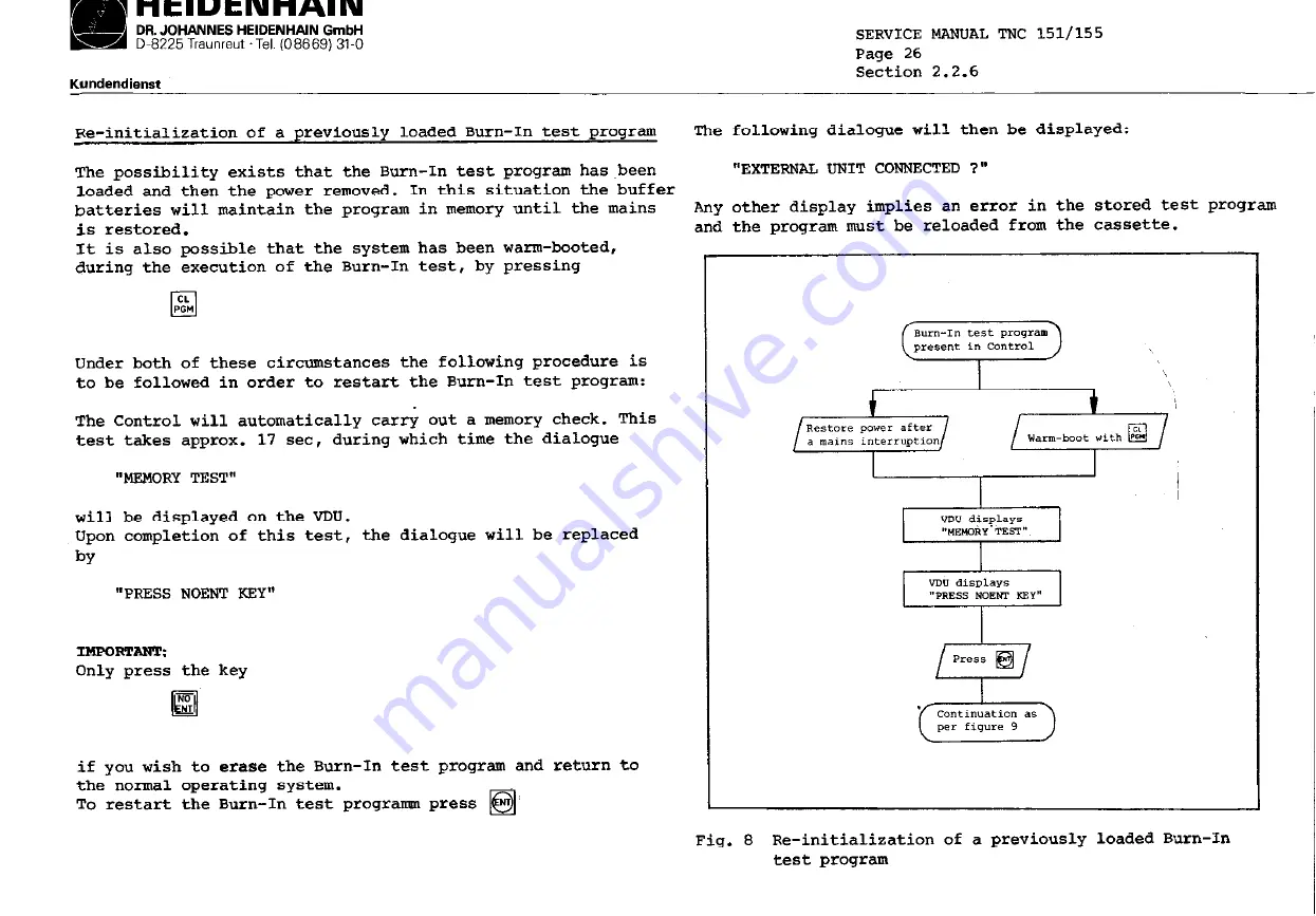 HEIDENHAIN TNC151B Service Instructions Manual Download Page 36