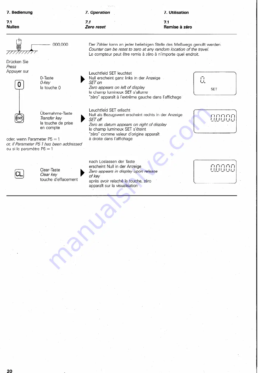 HEIDENHAIN VRZ 406 Operating Lnstructions Download Page 20