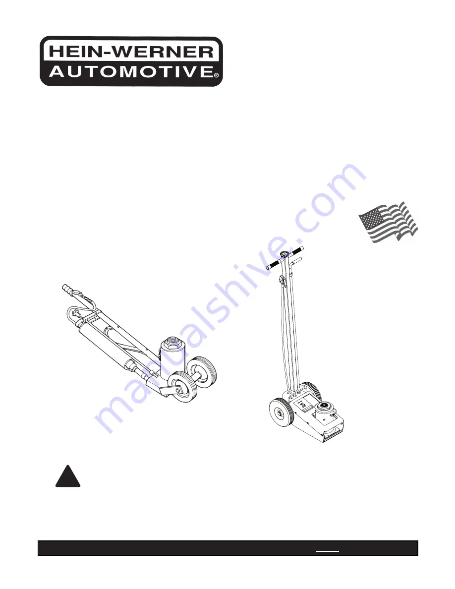 Hein-werner AUTOMOTIVE HW93731 Operating Instructions & Parts Manual Download Page 1