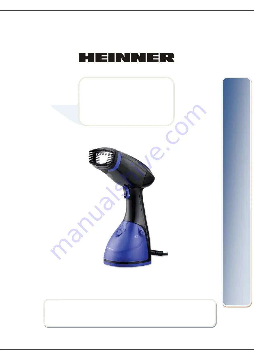 Heinner HGS-1600BK Instruction Manual Download Page 1