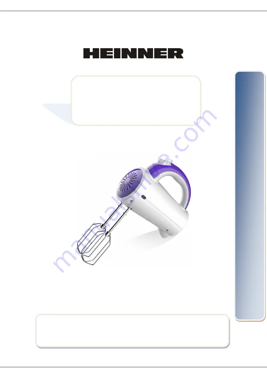 Heinner HM-250UV Manual Download Page 1