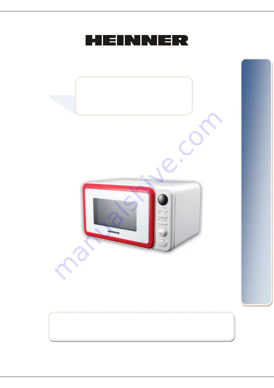 Heinner HMW-20DCF User Manual Download Page 1