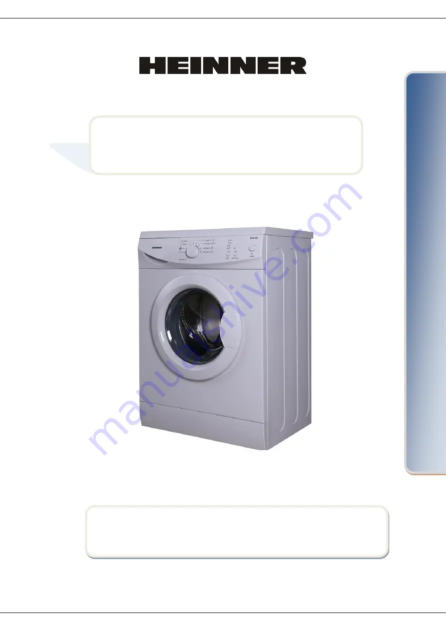 Heinner HWM-5080 Manual Download Page 1