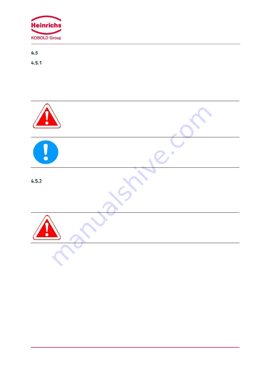 Heinrichs TMU Installation And Operation Manual Download Page 34