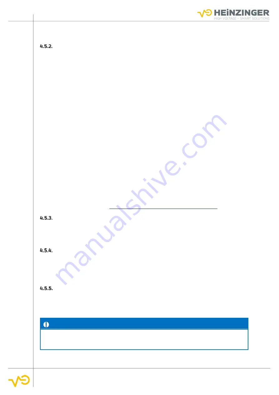 heinzinger ERS-BIC User Manual Download Page 22