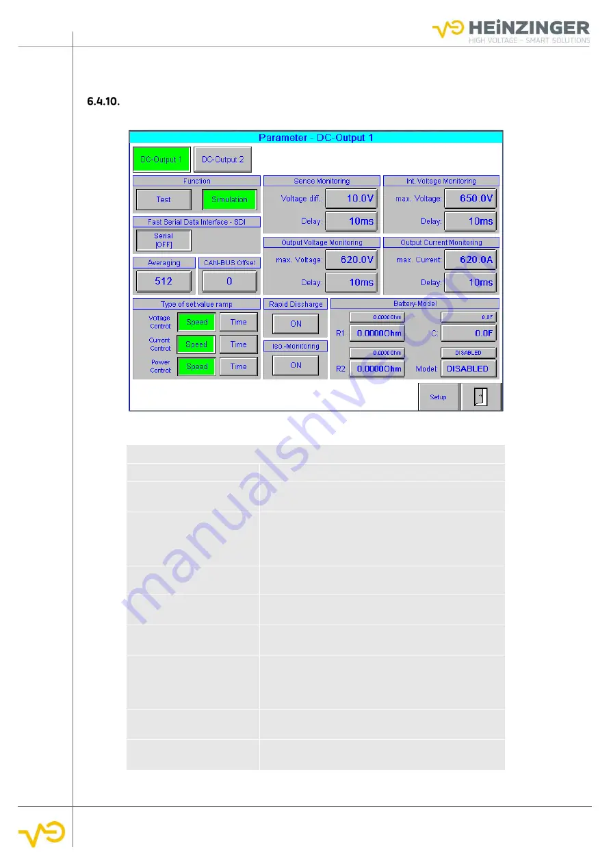 heinzinger ERS-BIC User Manual Download Page 60