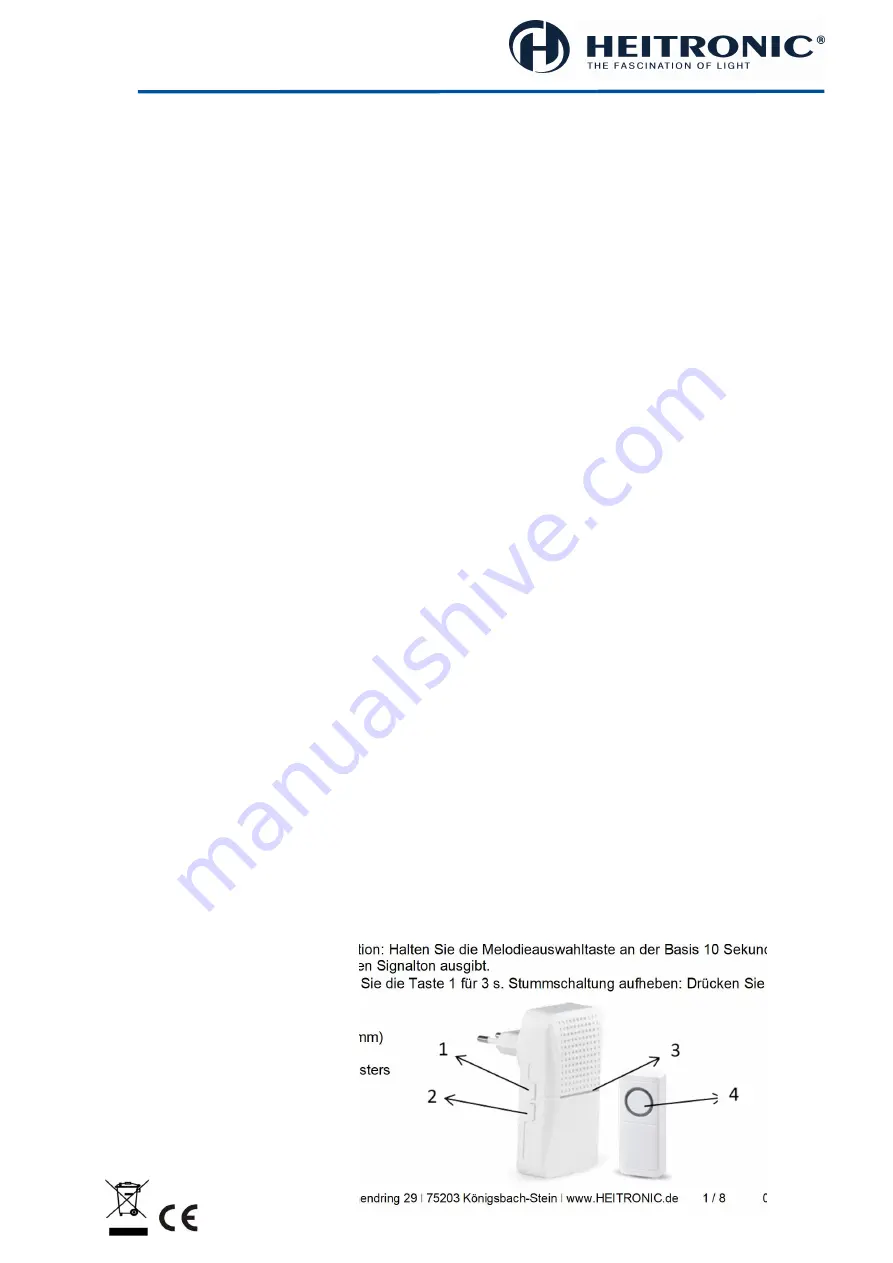 Heitronic 500662 Installation And Operating Instructions Manual Download Page 1