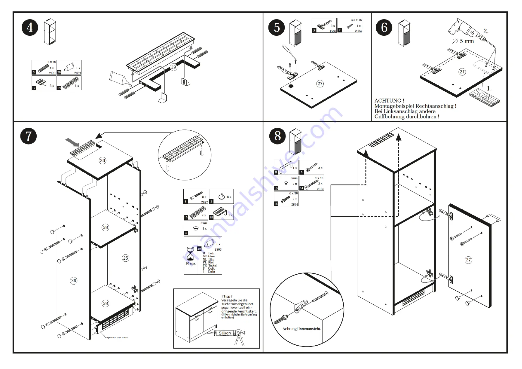 HELD MOBEL 87313.330 Assembly Instructions Manual Download Page 6