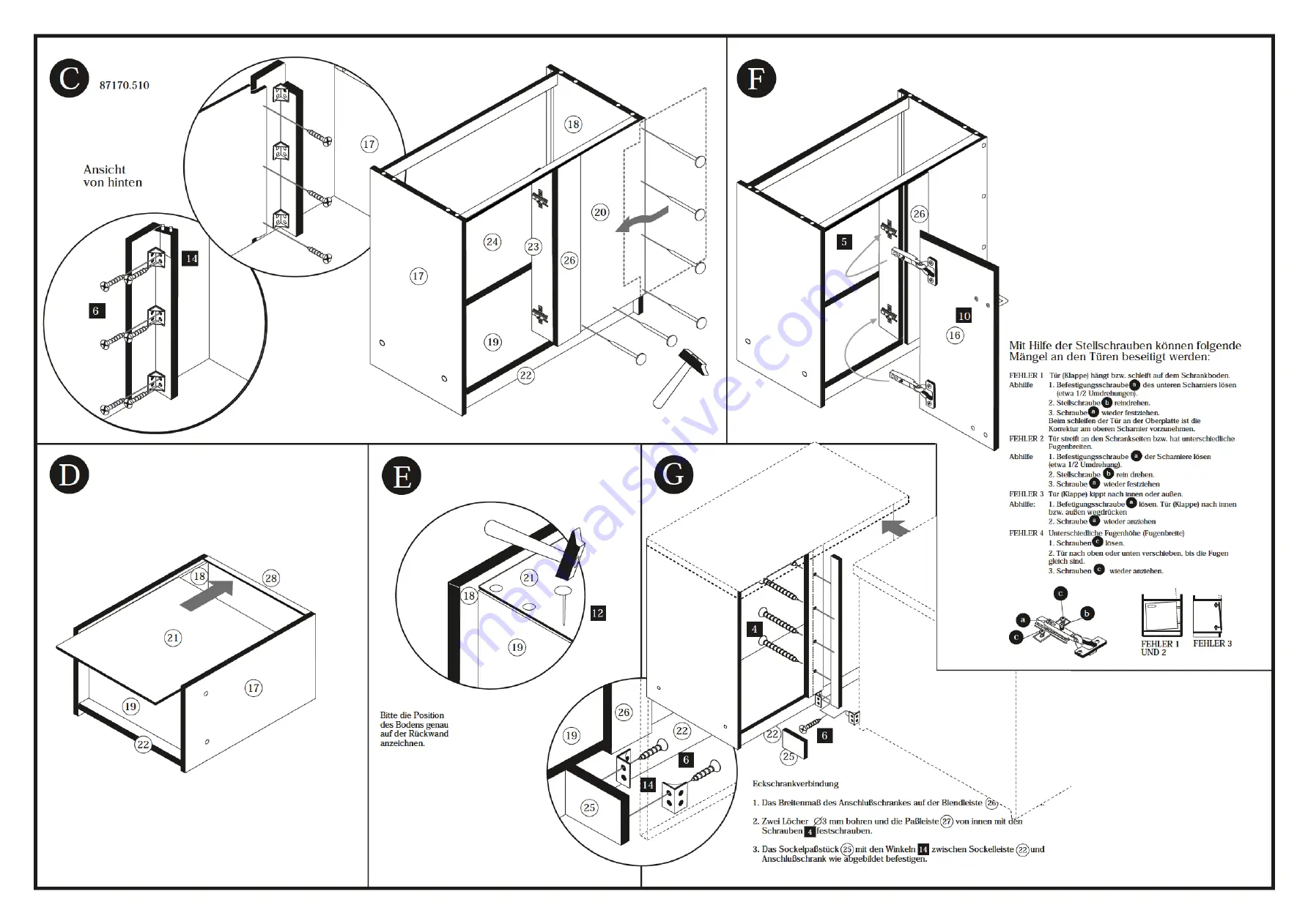 HELD MOBEL 87313.330 Assembly Instructions Manual Download Page 8