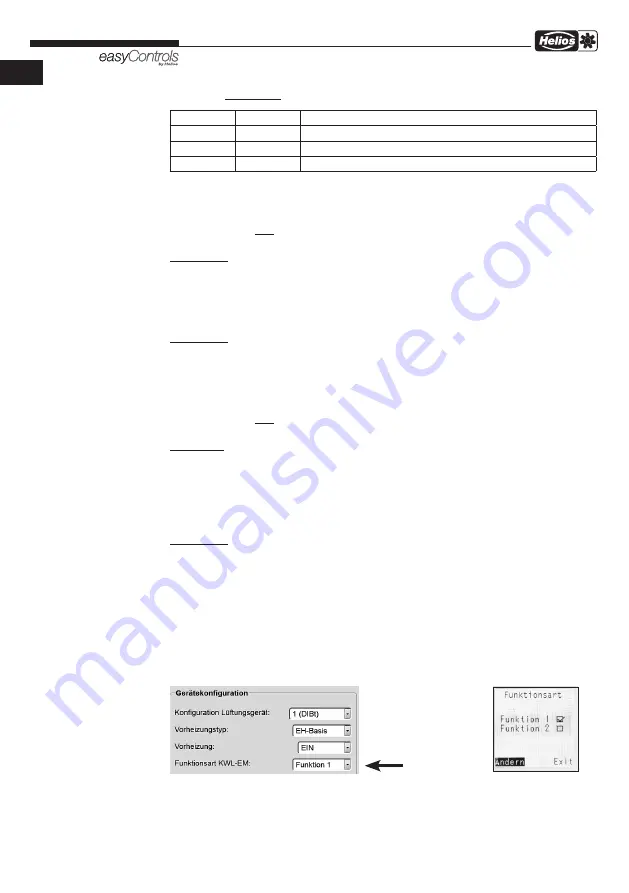 Helios easyControls KWL-EM Operating Instructions Manual Download Page 36