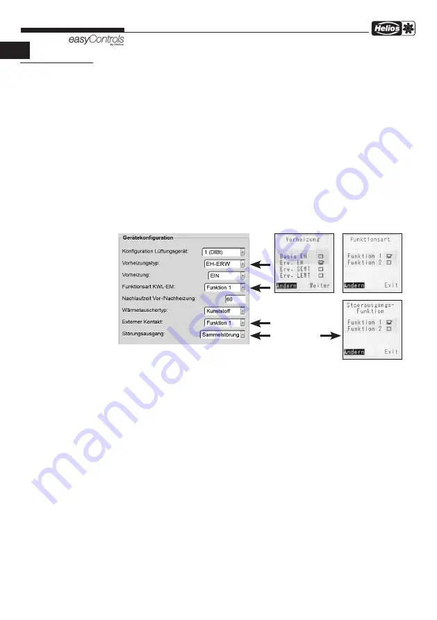 Helios easyControls KWL-EM Скачать руководство пользователя страница 38