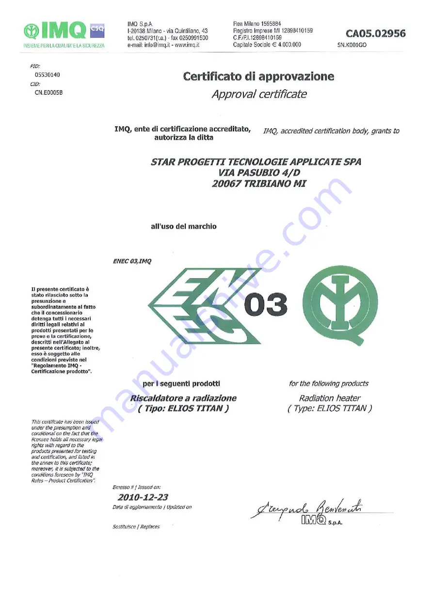 Helios EHT1-15 Operating Instructions Manual Download Page 41