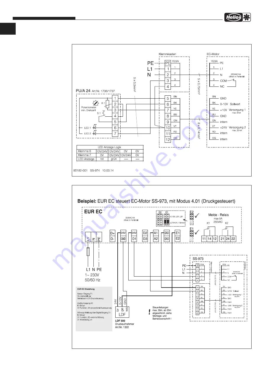 Helios GigaBox GBD EC 500 Installation And Operating Instructions Manual Download Page 10