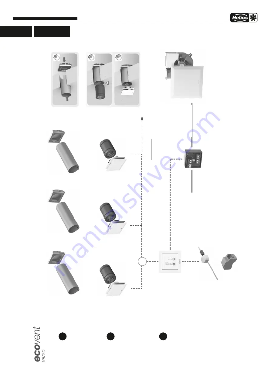 Helios KWL 45 BEU Installation And Operating Instructions Manual Download Page 34